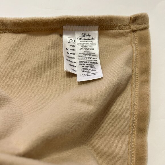 Baby Essentials Brown bear Plush Pink Heart Lovey Security Blanket - Picture 6 of 12